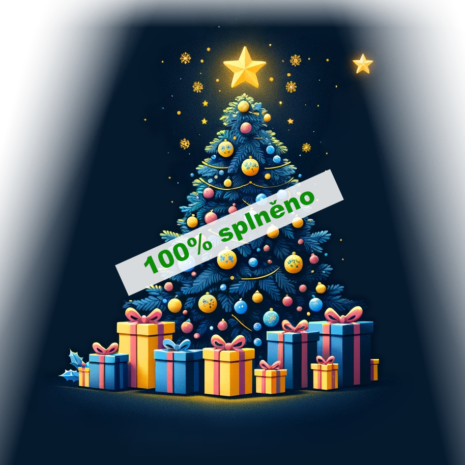 Vánoční stromek s dárky